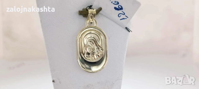 Нова Златна икона-1,27гр/14кр, снимка 3 - Колиета, медальони, синджири - 52164430