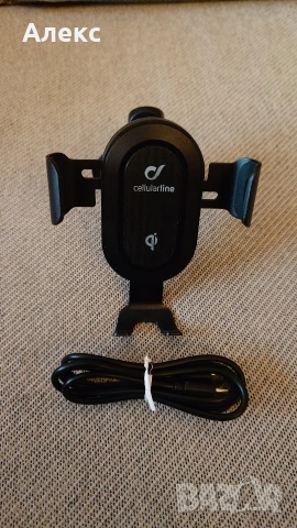 Стойка за кола Cellularline за въздуховод с безжично зареждане USB-C