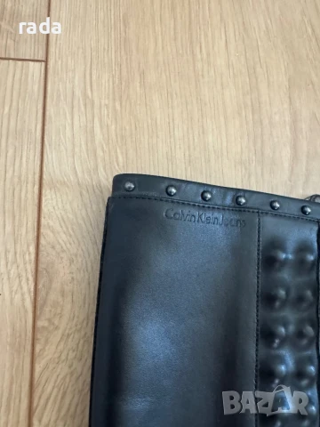 Ботуши Calvin Klein, естествена кожа, снимка 2 - Дамски ботуши - 51382803