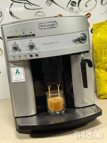 Кафемашина кафе автомат delonghi magnifica с гаранция, снимка 2 - Кафемашини - 52543903