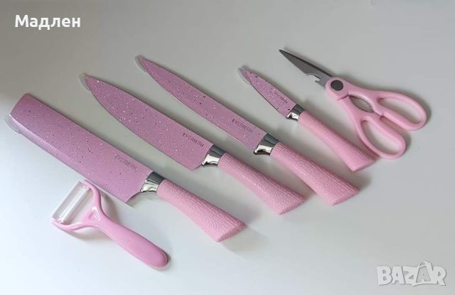 Комплект от 6 САМОЗАТОЧВАЩИ ножа , снимка 3 - Аксесоари за кухня - 46004767