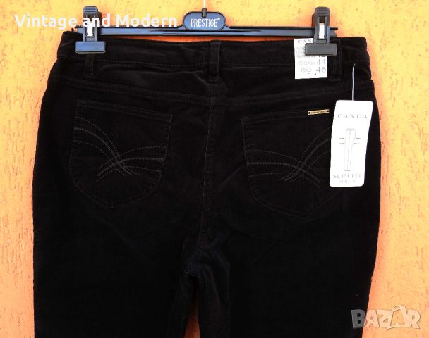 Дамски черни джинси панталони стреч слим CANDA W32 (42) НОВИ , снимка 6 - Панталони - 45634844