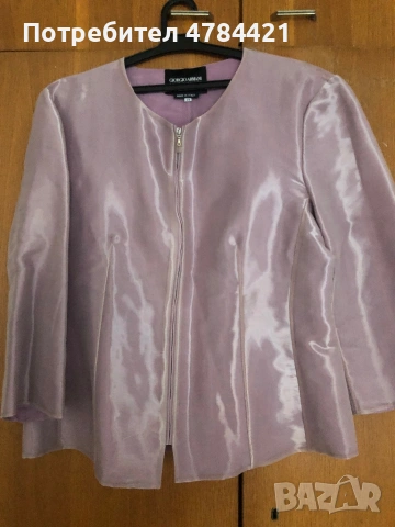 Лилаво сако-блуза много елегантно Армани Италия