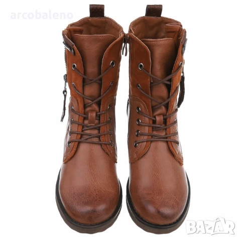 Дамски боти с връзки в употребяван вид, 4цвята , снимка 4 - Дамски боти - 51431170