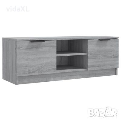 vidaXL ТВ шкаф, сив сонома, 102x35x36,5 см, инженерно дърво(SKU:817133, снимка 1 - Шкафове - 46262120