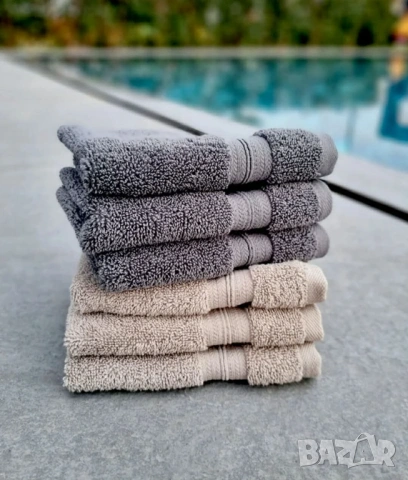 Нови хавлиени кърпи 100% памук, снимка 4 - Хавлиени кърпи - 53622342