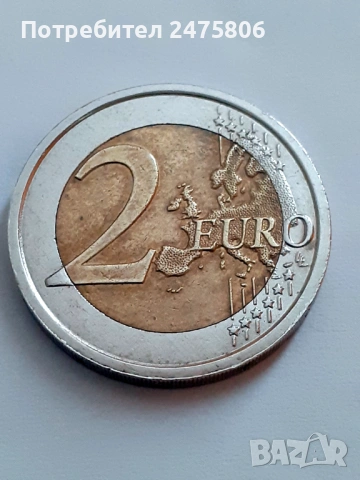 Рядка колекционерска монета - 2 евро Данте Алигери с грешка, снимка 2 - Нумизматика и бонистика - 53202705