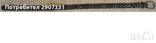 колан с шарка на леопардова кожа. 113 см, снимка 2 - Колани - 45226652