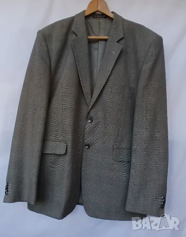 Мъжко екстравагантно сако сиво и черен панталон., снимка 2 - Костюми - 50102396
