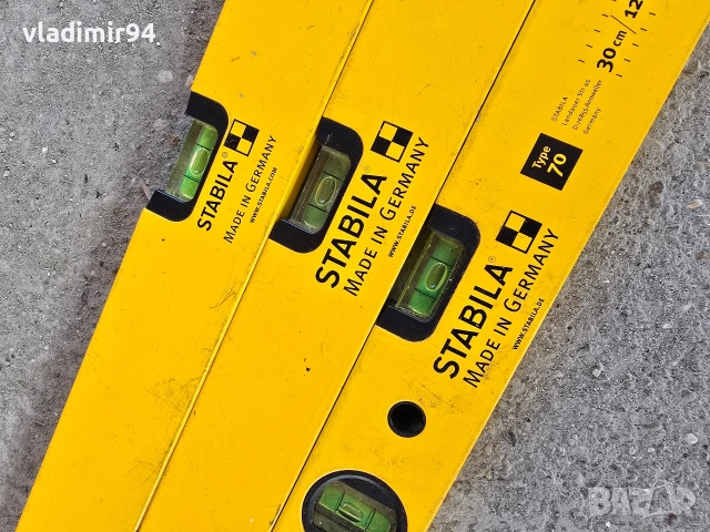 Stabila Алуминиеви Нивелири, снимка 3 - Други инструменти - 53694555