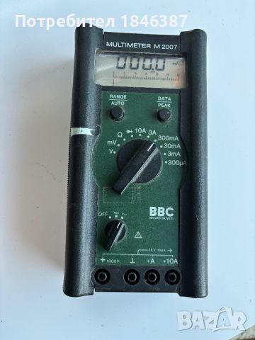Електрически тестер BBC Multimeter M 2007, снимка 2 - Други инструменти - 46474081