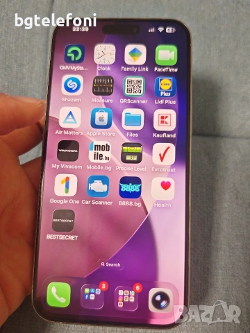 iPhone 15 Pro Max 256GB natural titanium, неразличим от нов,без драскотина,78% батерия, снимка 11 - Apple iPhone - 53906559