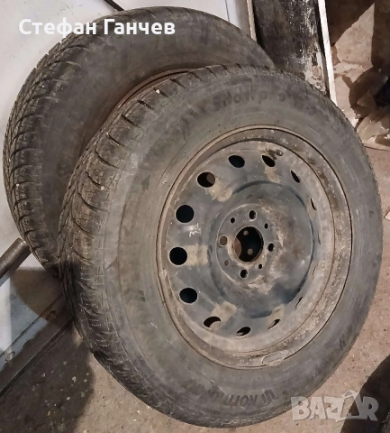 4 бр. зимни гуми с джанти 195/65 R15 от Ситроен Пикасо, снимка 6 - Гуми и джанти - 54016727
