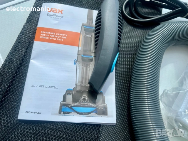 ЧИСТО НОВА!!!професионална машина за пране на килими и тапицерии Vax Dual Power Pet Advance , снимка 7 - Прахосмукачки - 54247639