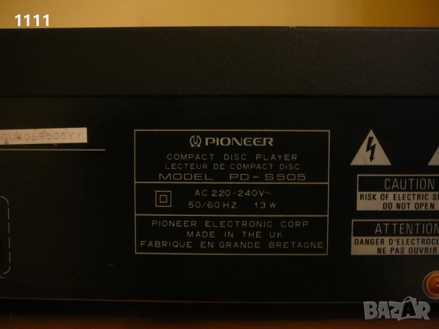 PIONEER PD-S505, снимка 8 - Ресийвъри, усилватели, смесителни пултове - 51150423