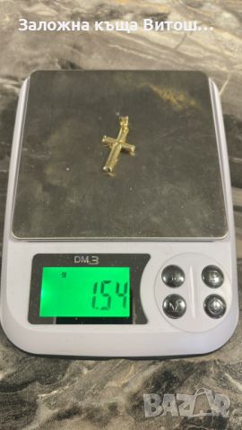 Златна висулка кръст 14к / 1.54 гр., снимка 2 - Колиета, медальони, синджири - 45209397