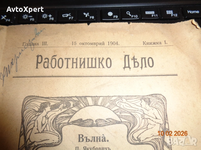 Антикварна рядкост – „Работнишко Дѣло“, първа книжка, 1904, снимка 2 - Антикварни и старинни предмети - 53441693