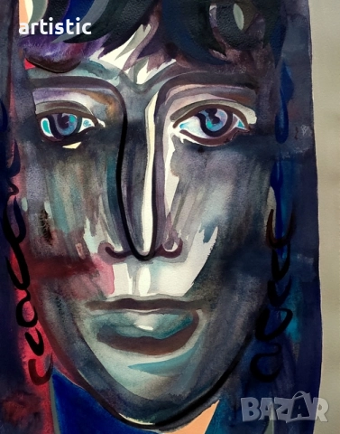 Дечко Узунов, живописен портрет на "Родопска невеста", снимка 3 - Картини - 52976492