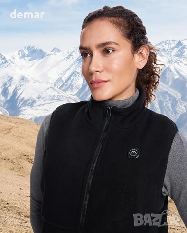 Дамска отопляема жилетка, батерия 10000 mAh, 6 зони, 3 степени, S, снимка 7 - Жилетки - 52431944