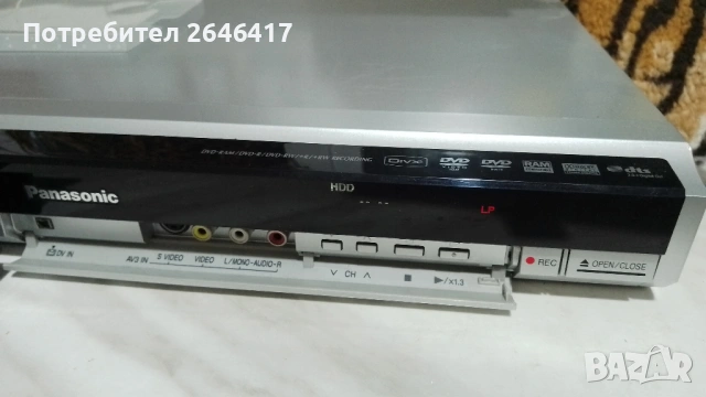 DVD-recorder Panasonic DMP-EH57, снимка 2 - Плейъри, домашно кино, прожектори - 53767770
