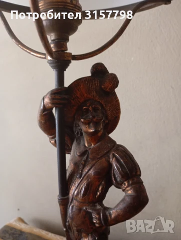 Винтидж настолна лампа, снимка 2 - Настолни лампи - 51170165