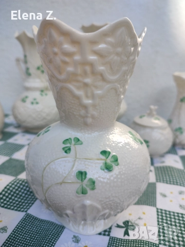 Belleek Ирландия ръчно рисувана ваза Donegal Spill Vase