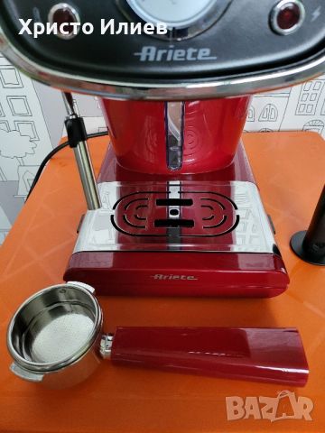 Кафемашина Ariete Ретро дизайн с ръкохватка Еспресо машина, снимка 10 - Кафемашини - 45556489