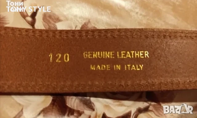 Нов Италиански Дамски Колан Изцяло от Естествена Кожа 125см., снимка 2 - Колани - 51696887