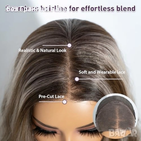 Нова Перука за Парти и Ежедневие, Висококачествена коса за жени прическа, снимка 3 - Аксесоари за коса - 53166532