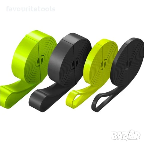 Комплект фитнес ластици Trizand 4 броя, снимка 13 - Други спортове - 51247174