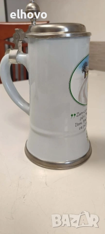 Немска керамична халба#1, снимка 5 - Антикварни и старинни предмети - 53364976