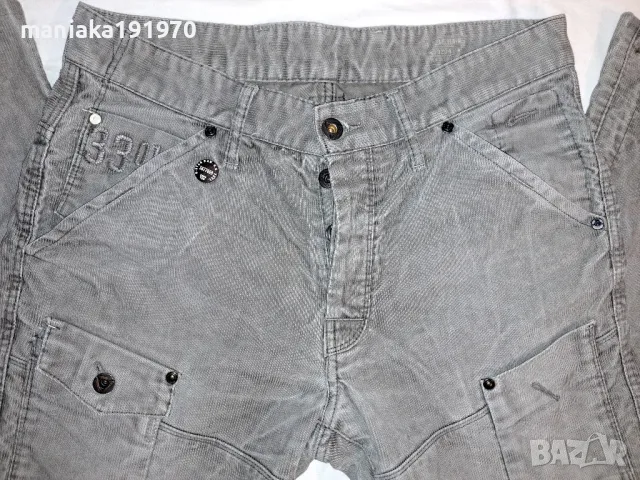 G- Star Raw Denim W33/L34  мъжки кадифени джинси, снимка 2 - Дънки - 47755191