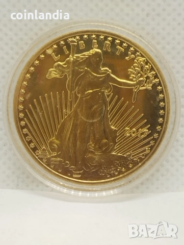 позлатена монета репродукция 