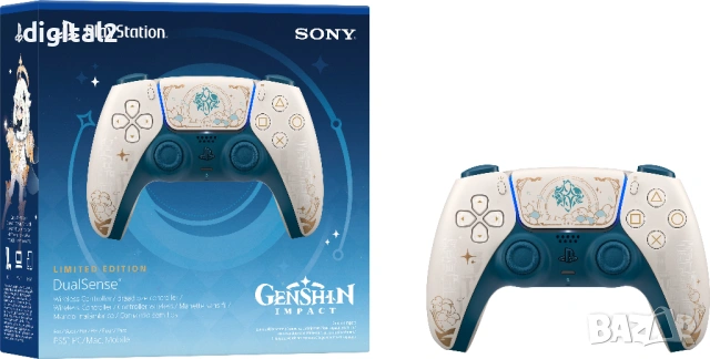 Kонтролер Sony DualSense - Genshin Impact, Limited Edition ,Ps5 ,Нов, снимка 8 - PlayStation конзоли - 53627181