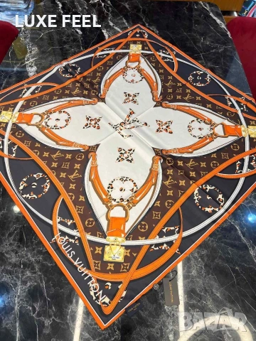 Дамски Шалове - Коприна ⚜️ Louis Vuitton , снимка 6 - Шалове - 53021273