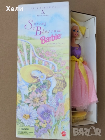 Нова ретро кукла Барби Spring Blossom Barbie 1995, снимка 6 - Кукли - 52676307