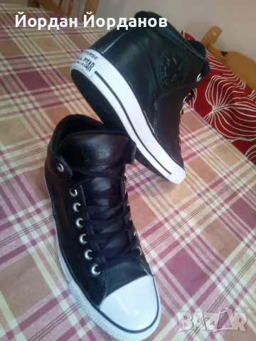 Кожени кецове ALL STAR Converse , снимка 6 - Кецове - 49877762