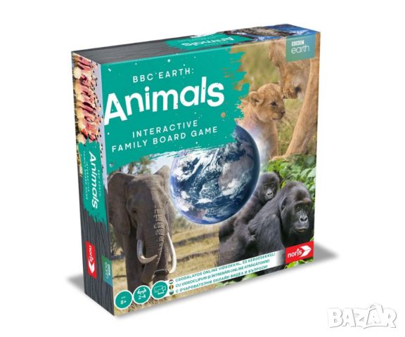 	Noris - Интерактивна настолна игра BBC Earth, Animals, снимка 1 - Образователни игри - 44959013