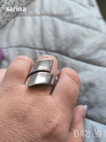 Сребърен пръстен, снимка 3 - Пръстени - 52935743