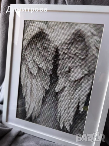 Диамантен гоблен рамкиран "Ангелски крила"