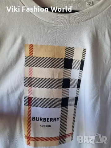 Burberry мъжка тениска бяла, снимка 2 - Тениски - 47438289