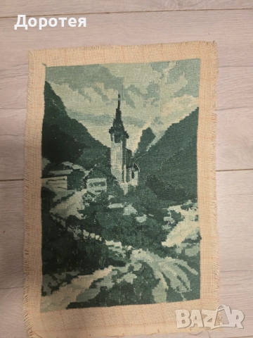 Гоблен,,Зеленият замък,,, снимка 2 - Гоблени - 51704351