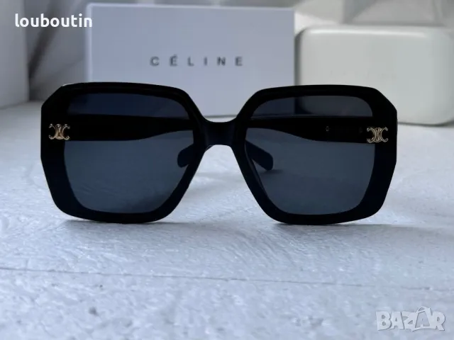 Celine 2024 дамски слънчеви очила черни квадратни, снимка 9 - Слънчеви и диоптрични очила - 47085104