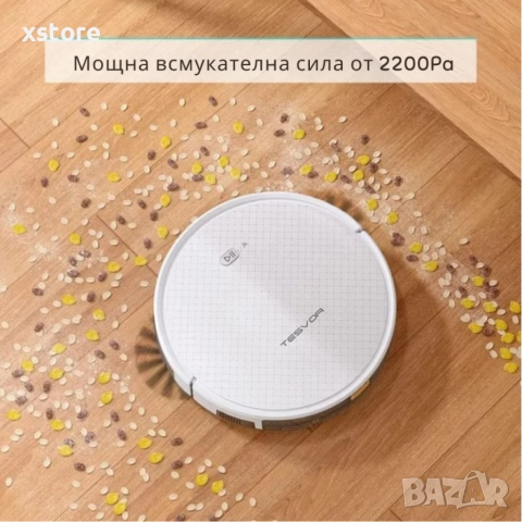 Прахосмукачка робот за сухо и мокро почистване Tesvor X500 Pro, снимка 4 - Прахосмукачки - 52795733