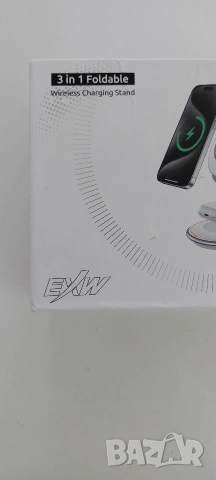 EXW Сгъваема магнитна безжична зарядна станция 3 в 1 (MagSafe съвместима), снимка 3 - Безжични зарядни - 53330919