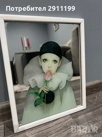 Картина огледало с Арлекин, снимка 2 - Картини - 54230257