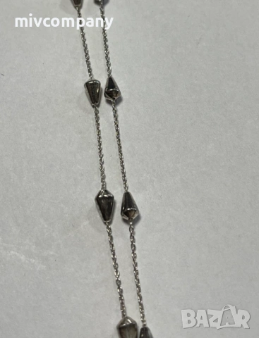 Сребърна гривна за крак 2.52гр.26см., снимка 3 - Гривни - 53178657