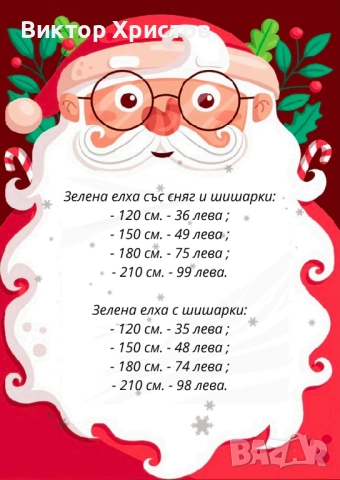 Коледни елхи с шишарки и сняг - ТОП качество и цена ! ! !, снимка 3 - Други стоки за дома - 52340865