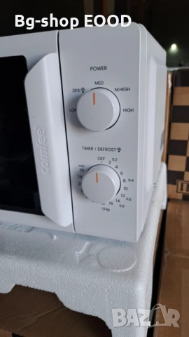 PROMO!! Бяла Микровълнова печка с 5 степени и размразяване, 700W, 20L, снимка 3 - Печки, фурни - 53931941