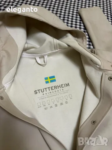 Stutterheim Stockholm гумиран дамски дъждобран с качулка S размер, снимка 7 - Якета - 48562563